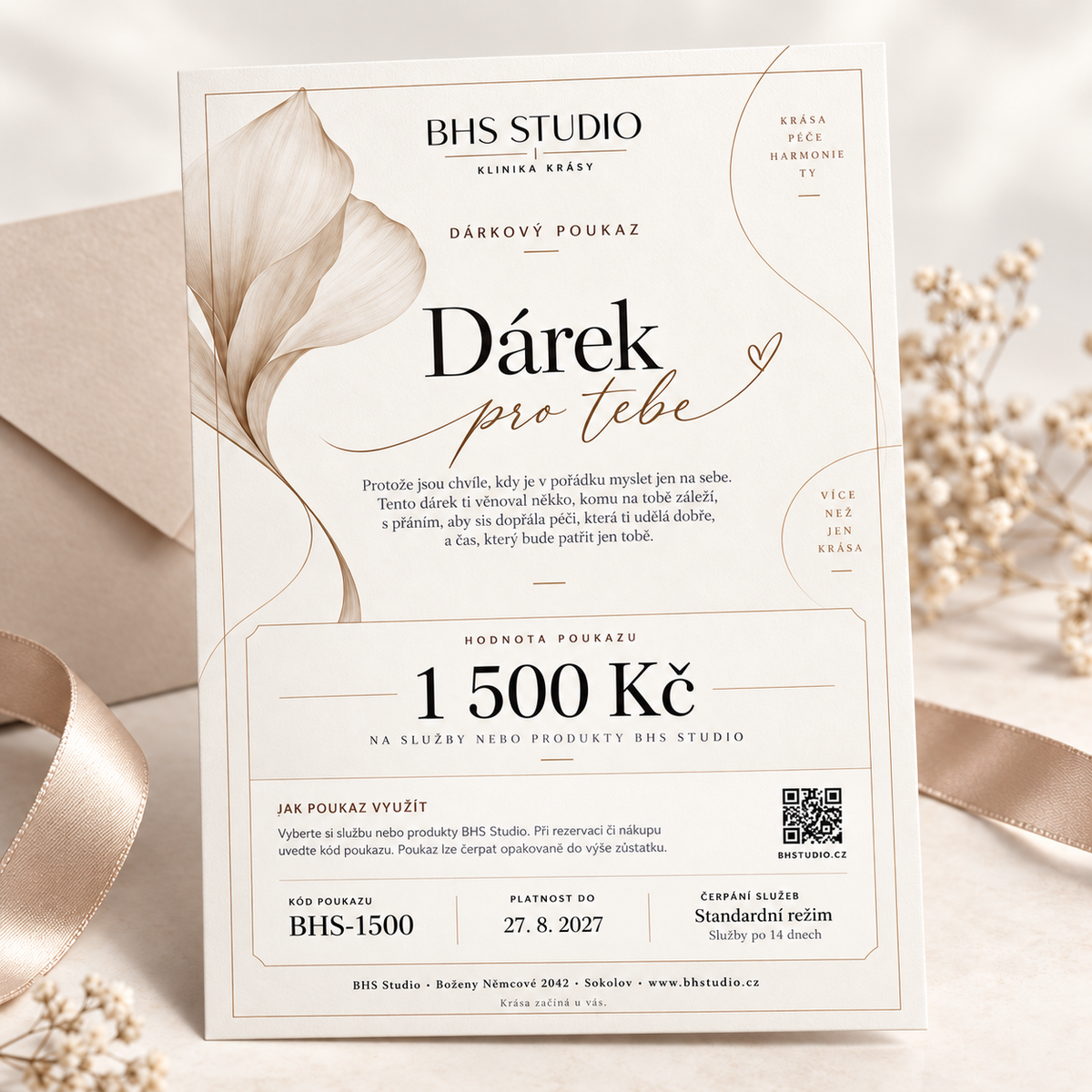 Elektronický dárkový poukaz – 1 500 Kč