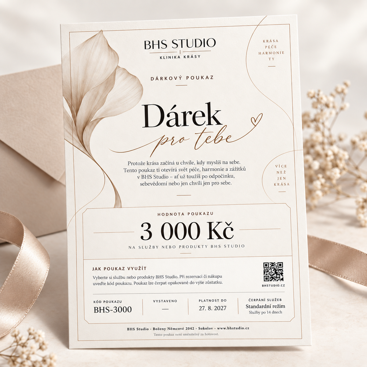 Elektronický dárkový poukaz – 3 000 Kč