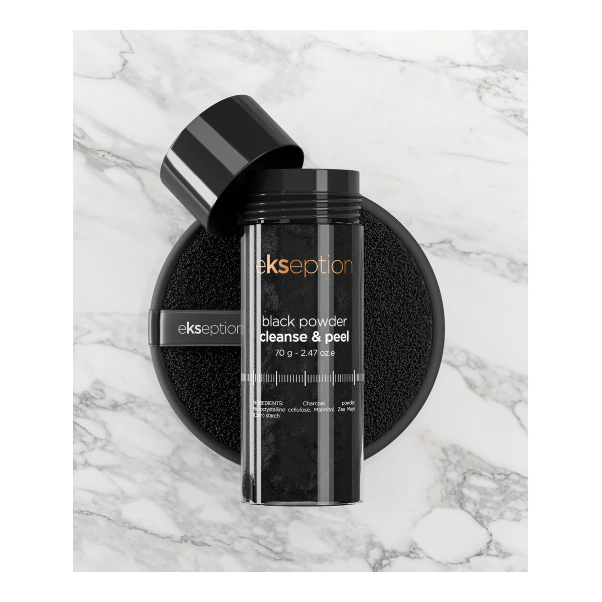 Ekseption Black powder cleanse & peel – 75 g