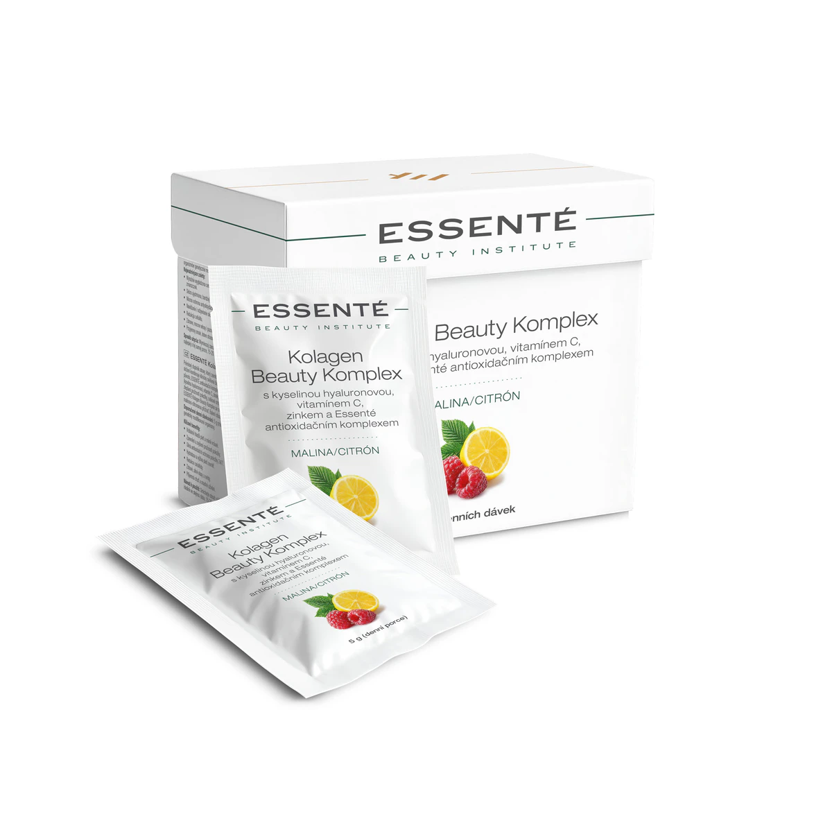 ESSENTÉ Kolagen Beauty Komplex (malina/citron) – 30 ks