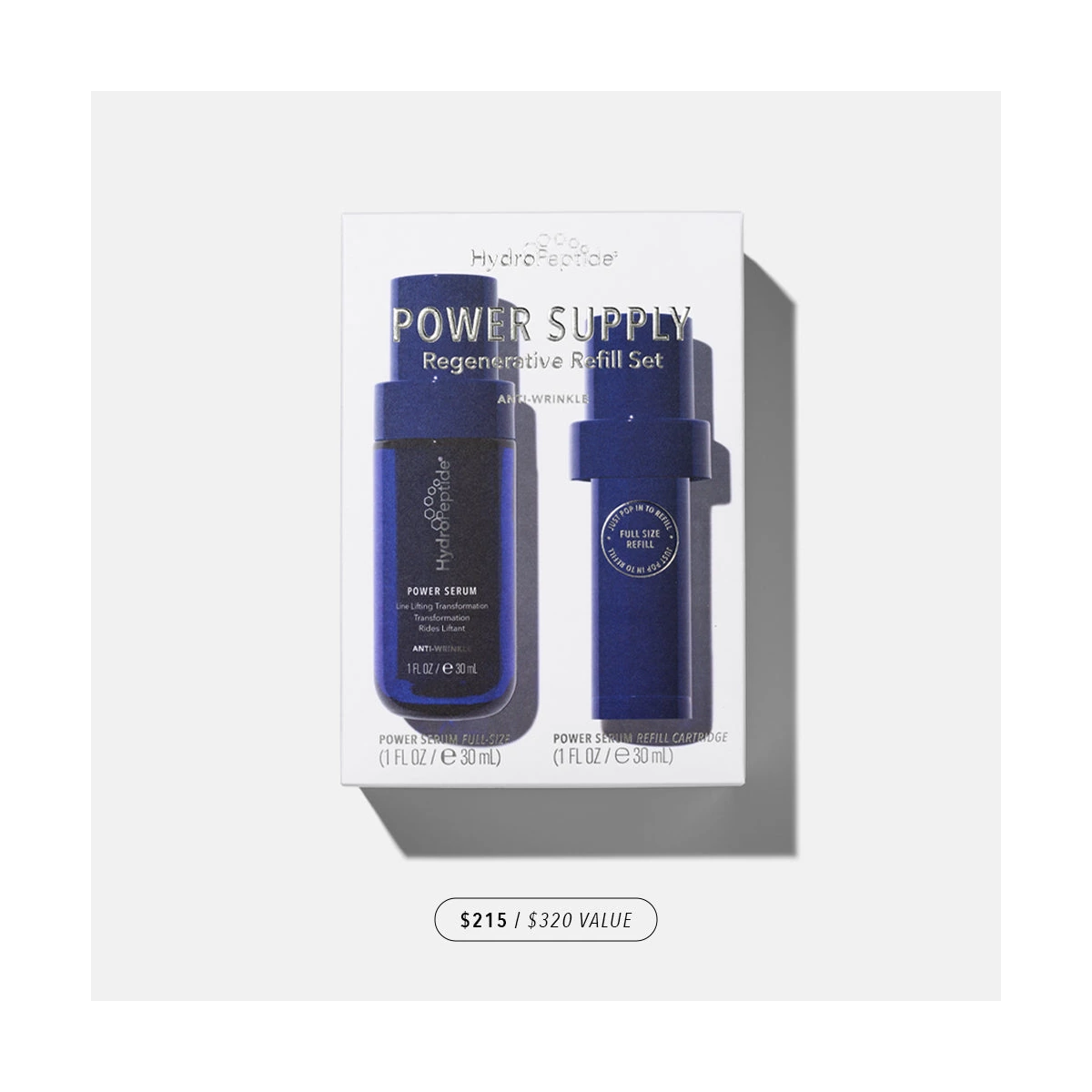 Hydropeptide Power Supply set sada Power Serum + náhradní náplň Novinka – 30 + 30